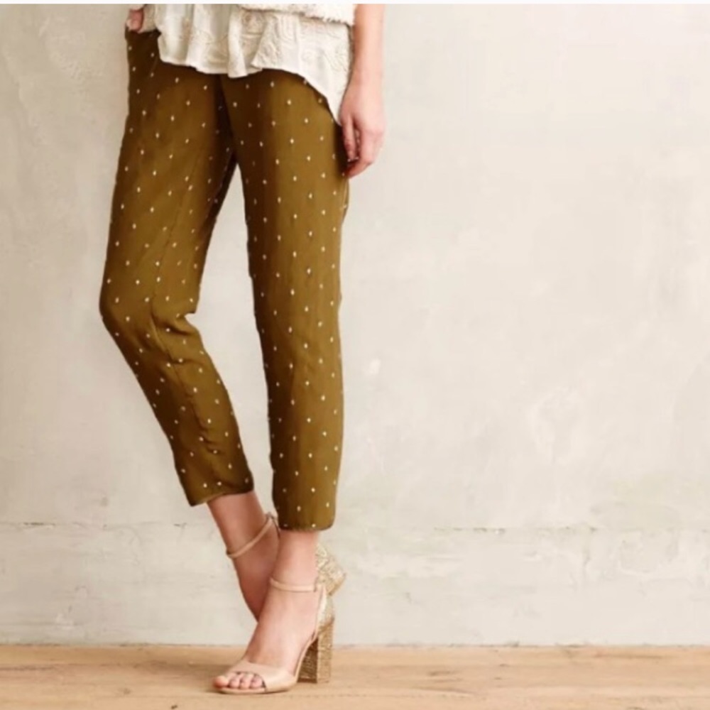Anthropologie Green Pants